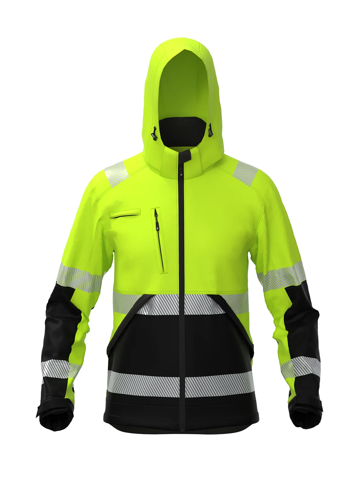 Jakna iz softshella VALENCIA Hi-vis Class 2
