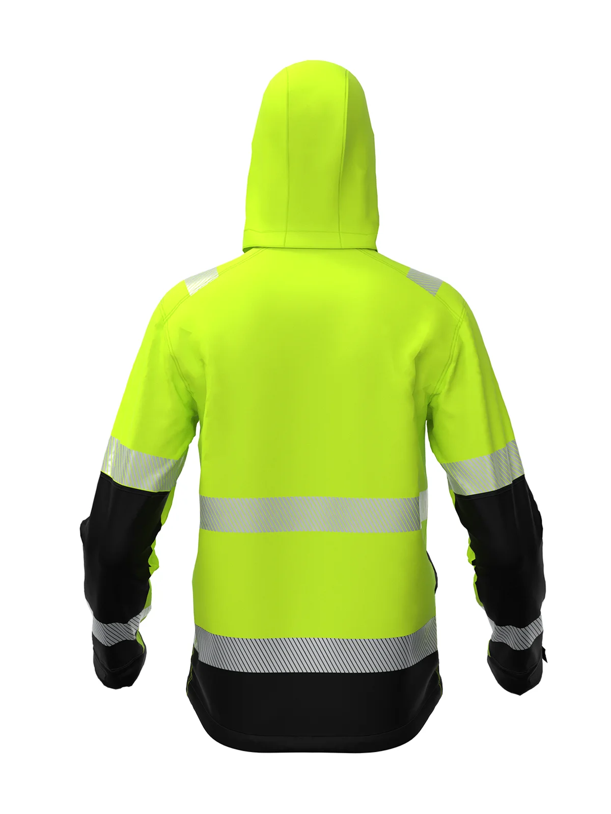 Zimska jakna iz softshella VALENCIA Hi-vis Class 2 – pogled 4