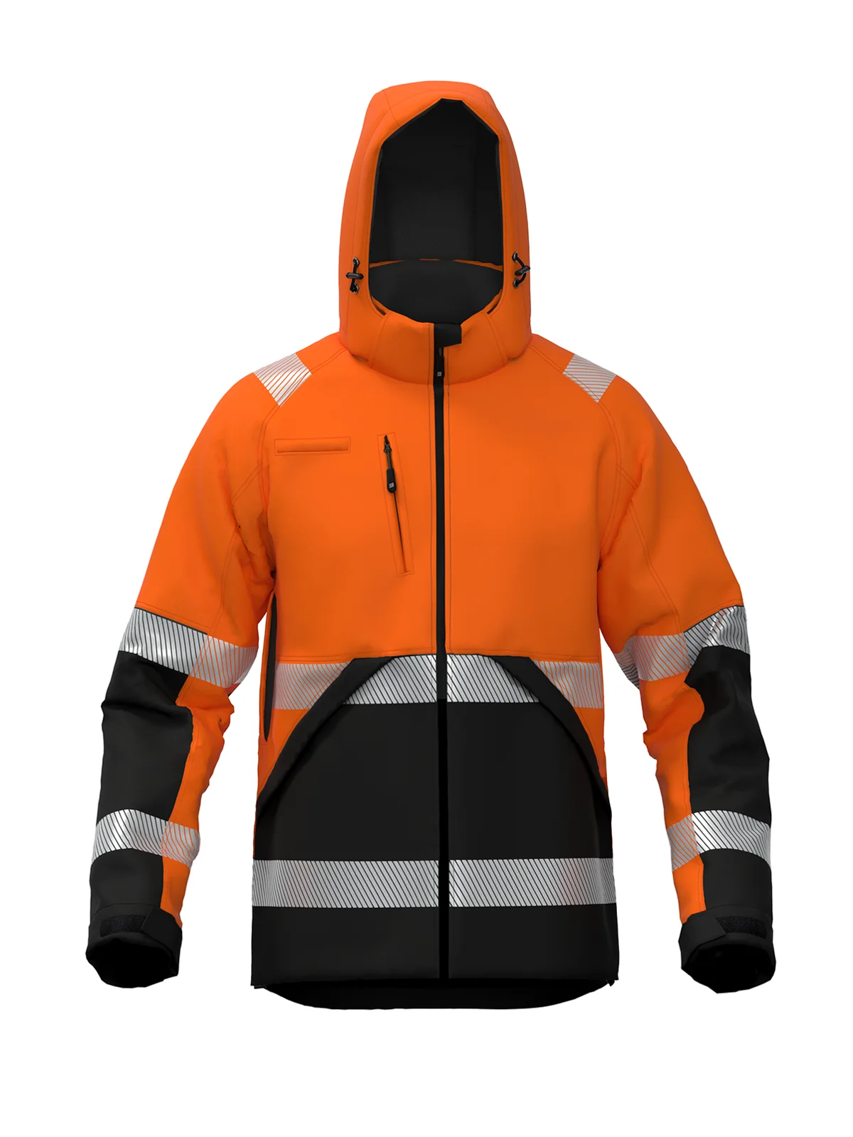 Zimska jakna iz softshella VALENCIA Hi-vis Class 2 – pogled 11