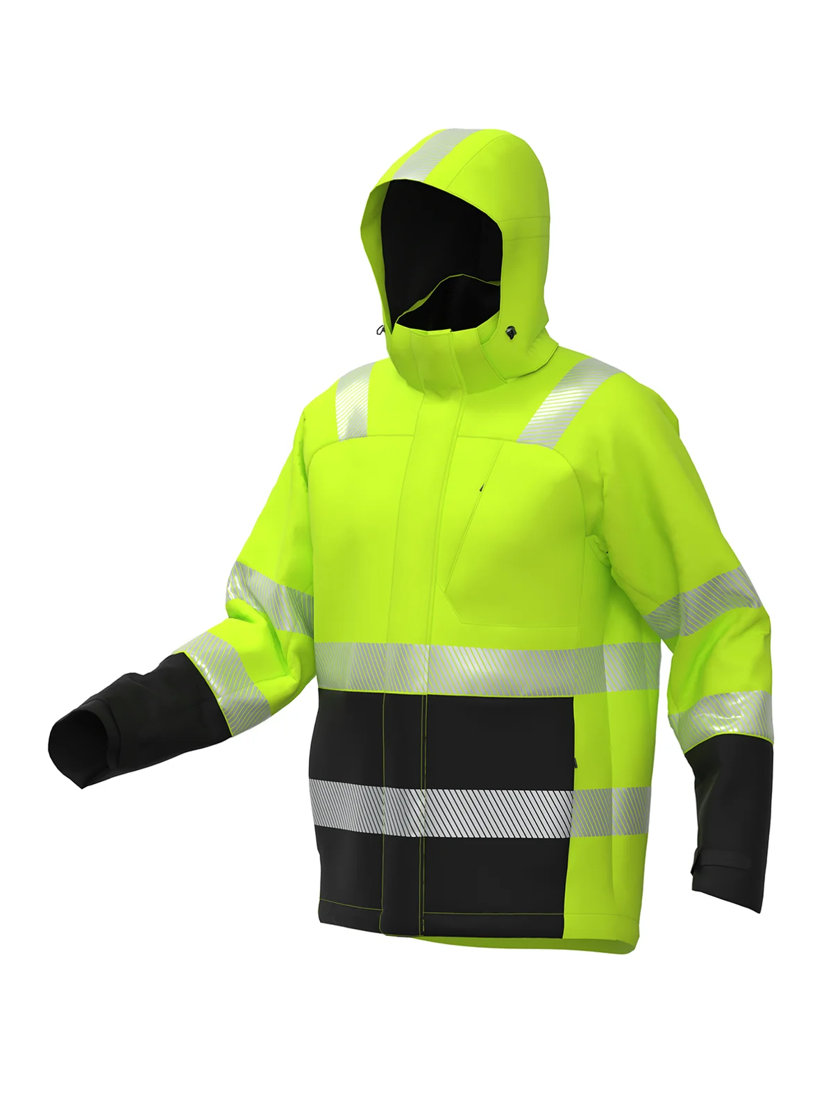 Zimska jakna LIMA Hi-vis Class 3 s SORONA – pogled 2