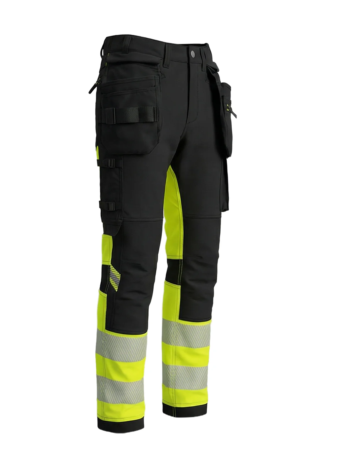 Raztegljive hlače 4-way stretch TENSION PRO Hi-vis Class 1 – pogled 2