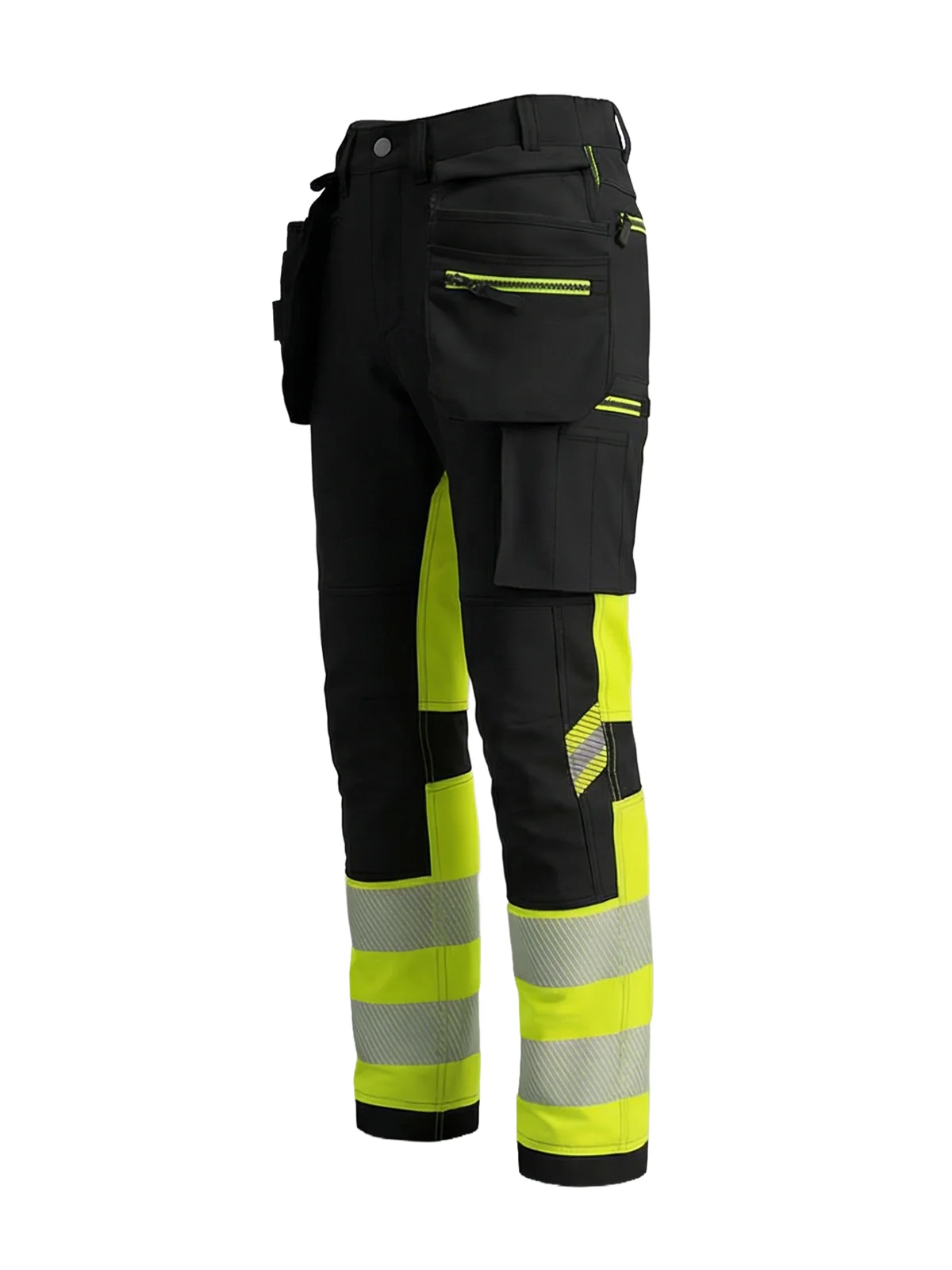 Raztegljive hlače 4-way stretch TENSION PRO Hi-vis Class 1 – pogled 3