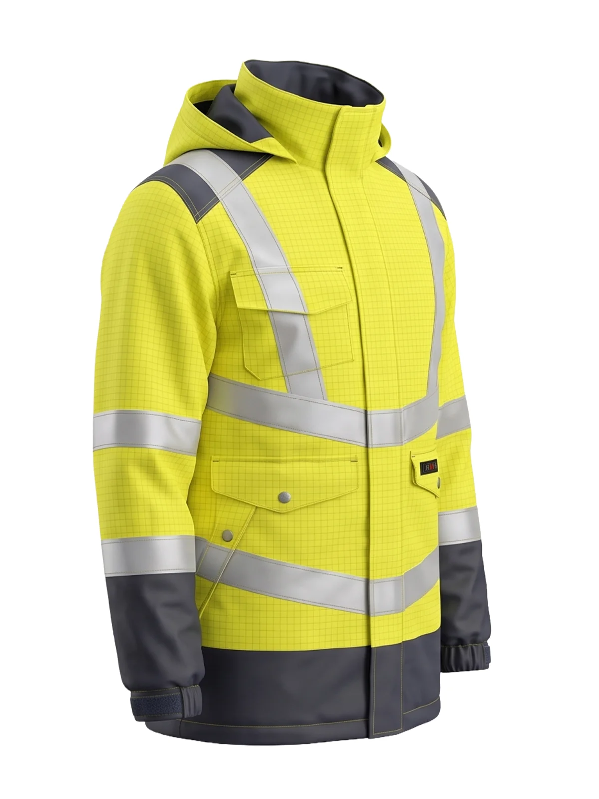 Antistatična zimska jakna MULTISAFE III cat. Hi-vis Class 3 – pogled 2