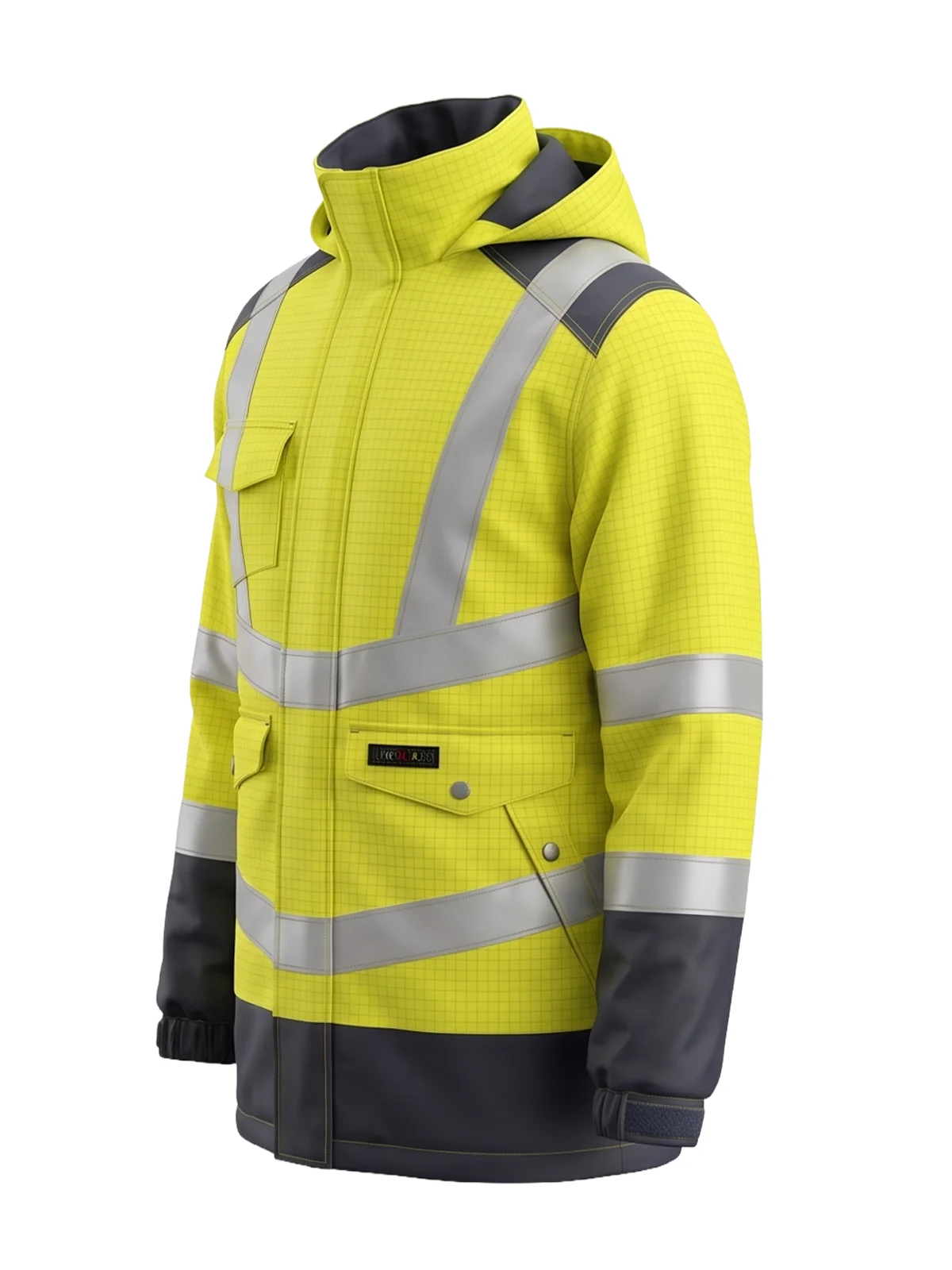 Antistatična zimska jakna MULTISAFE III cat. Hi-vis Class 3 – pogled 3
