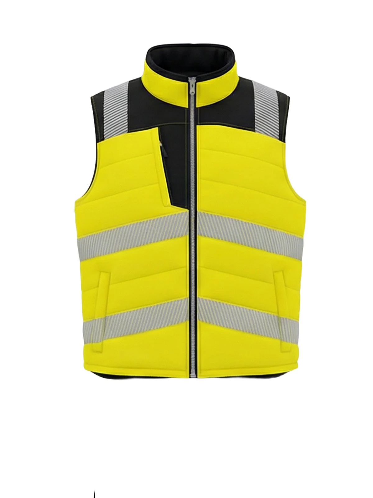 Dvostranski izoliran telovnik iz softshella CAN Hi-vis Class 2