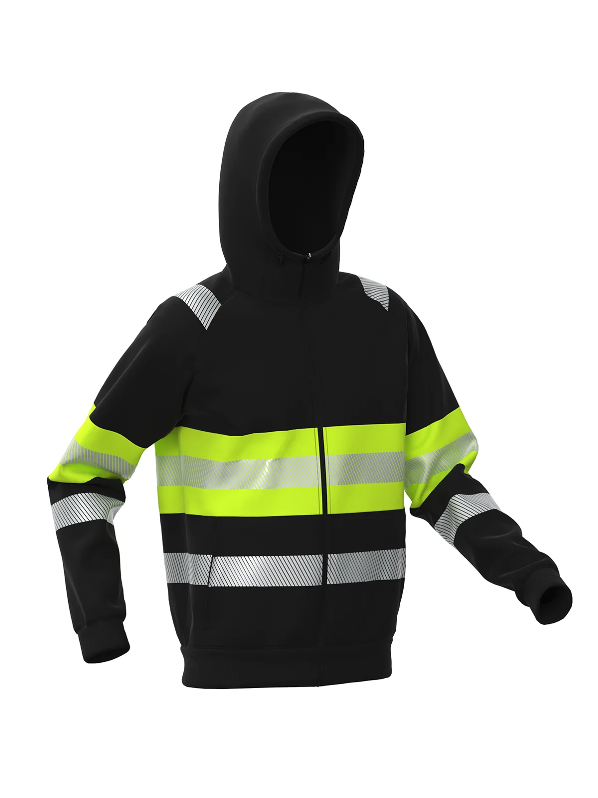 Jopa s kapuco FenixPlus Hi-vis Class 1 – pogled 2