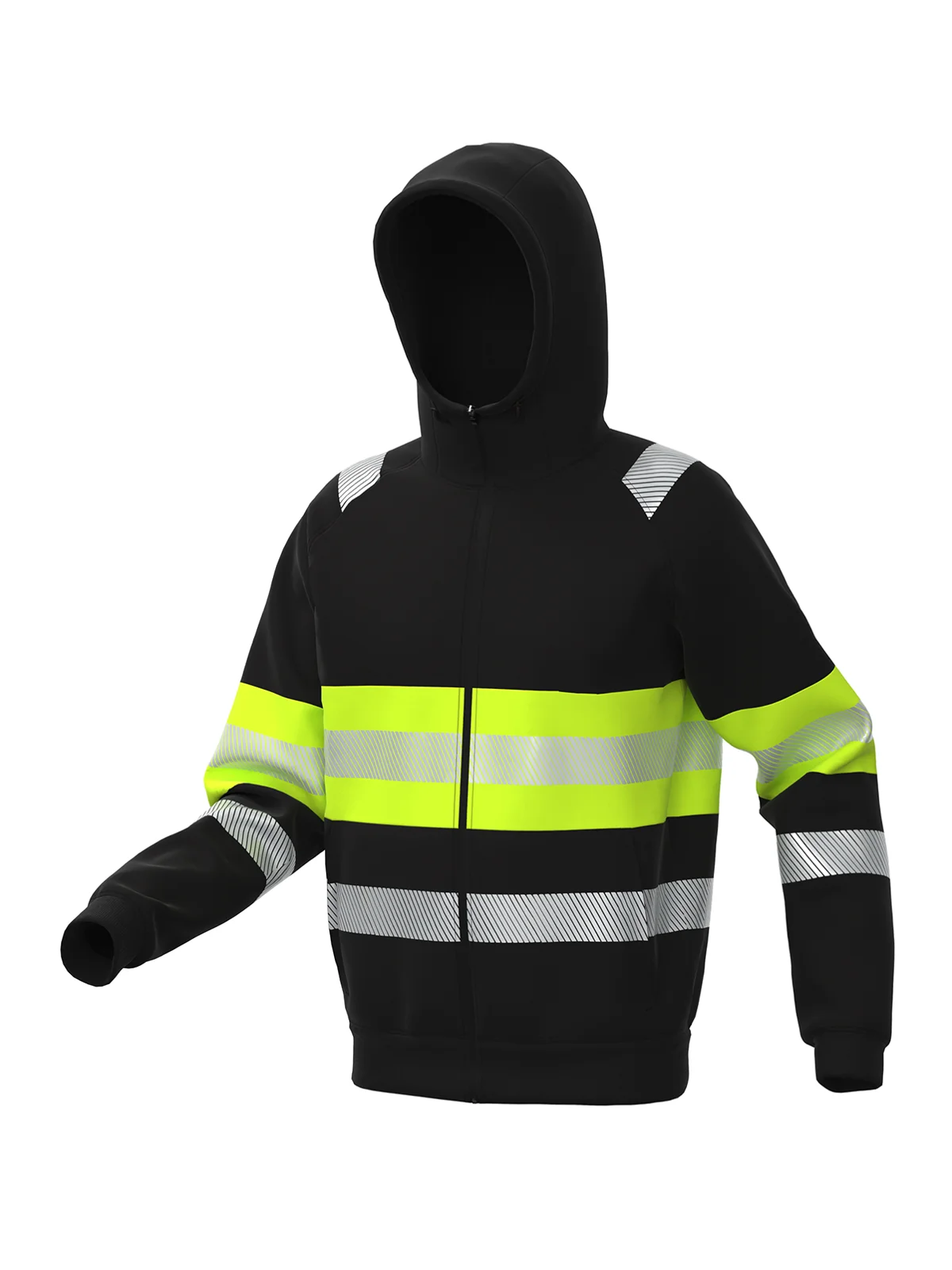 Jopa s kapuco FenixPlus Hi-vis Class 1 – pogled 3