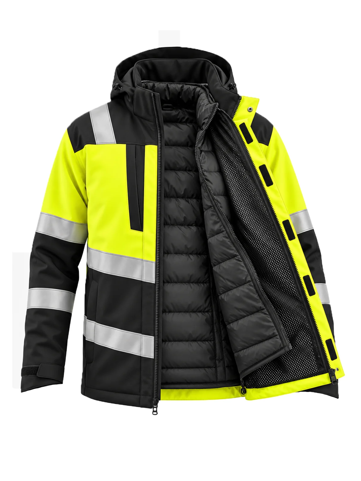 Prehodna jakna 3 in 1 LIMAPLUS Hi-Vis Class 1 s SORONA – pogled 6