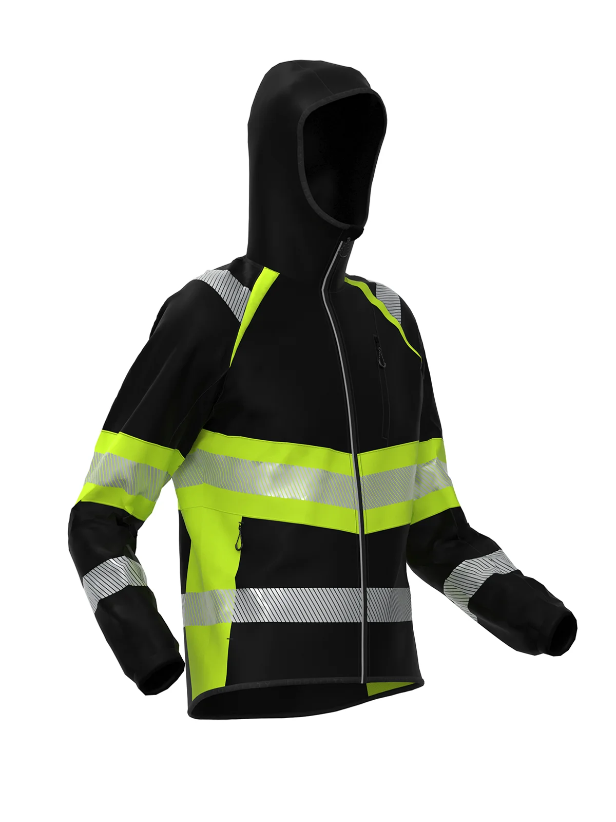Jakna iz softshella TOPEK Hi-vis Class 1 – pogled 2