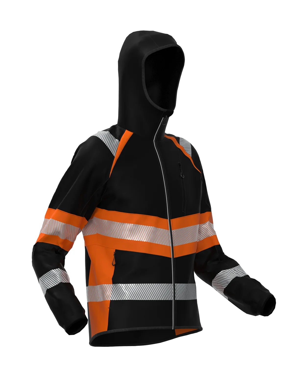 Jakna iz softshella TOPEK Hi-vis Class 1 – pogled 6