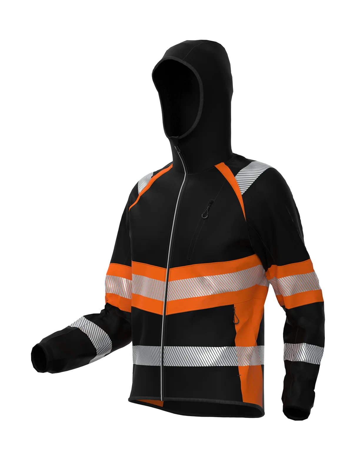 Jakna iz softshella TOPEK Hi-vis Class 1 – pogled 7