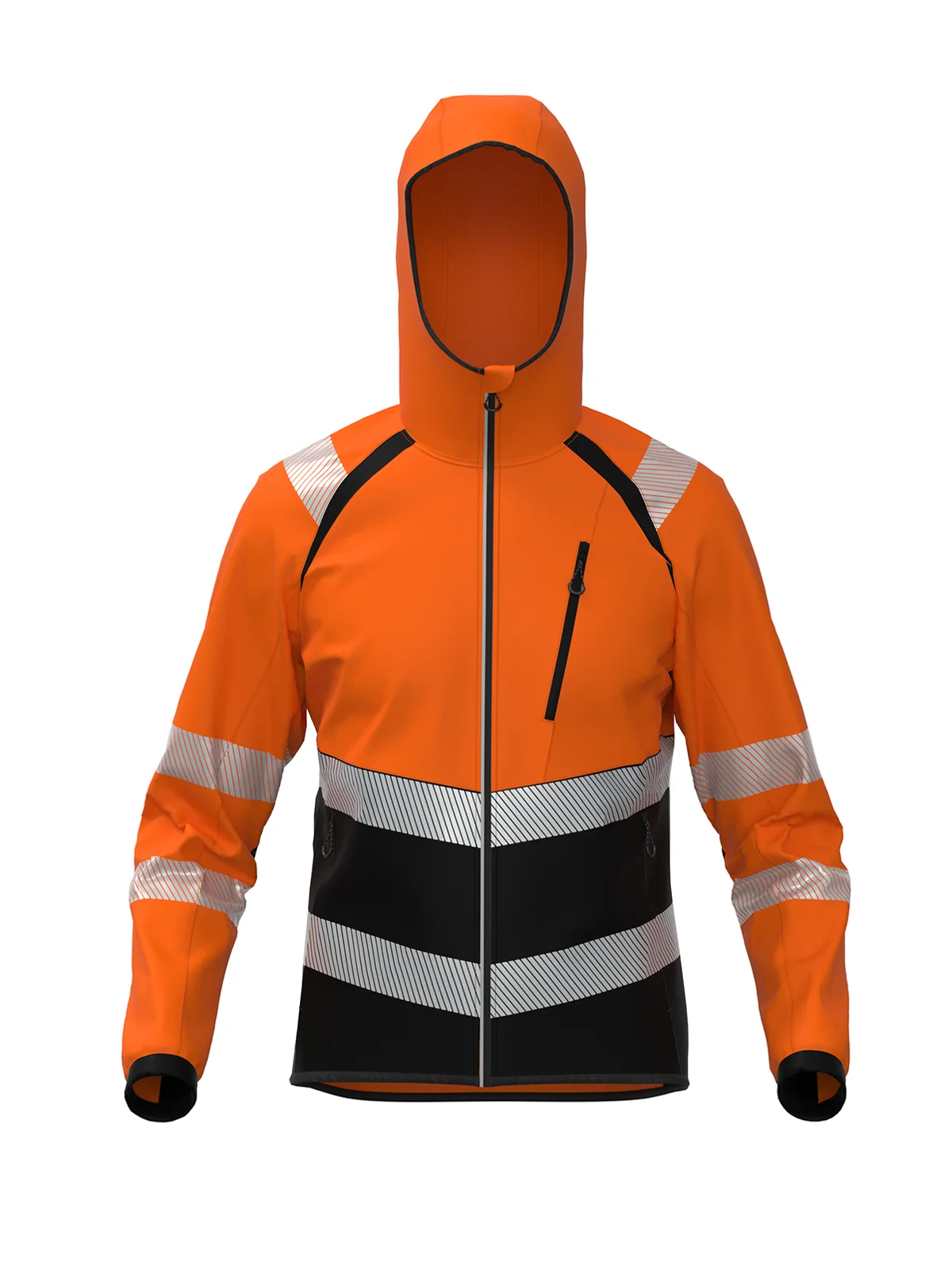 Jakna iz softshella TOPEK Hi-vis Class 2 – pogled 5