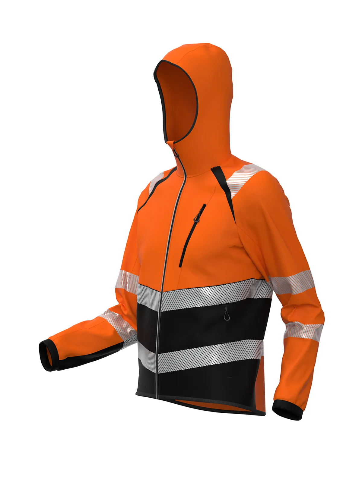 Jakna iz softshella TOPEK Hi-vis Class 2 – pogled 7