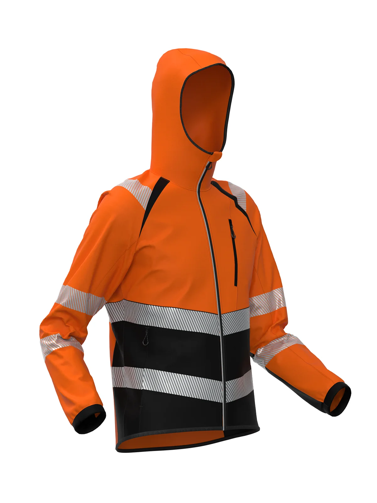Jakna iz softshella TOPEK Hi-vis Class 2 – pogled 8