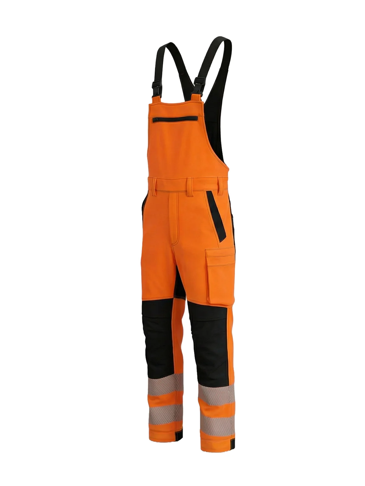 Raztegljive hlače z naramnicami z bombažem COMBO Hi-vis Class 2 – pogled 7