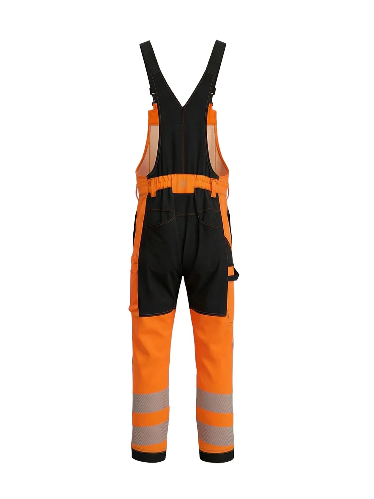 Raztegljive hlače z naramnicami z bombažem COMBO Hi-vis Class 2 – pogled 9