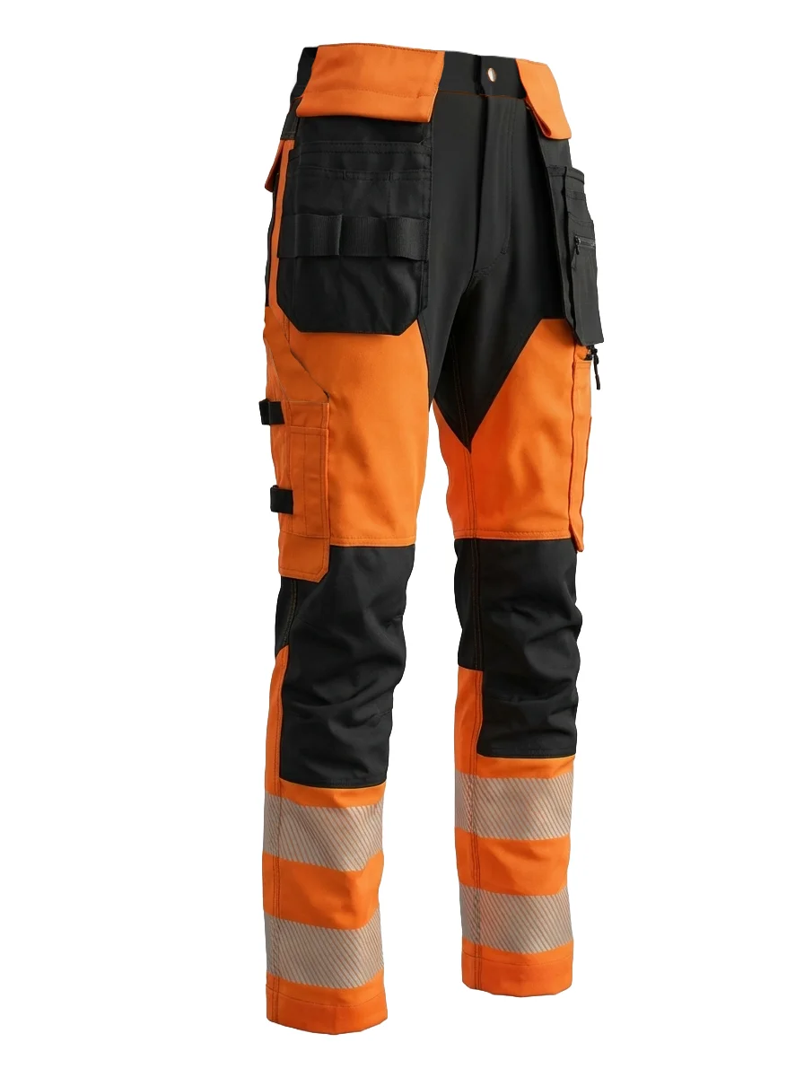Hlače z elastičnimi detajli MASHUP PLUS Hi-vis Class 1 – pogled 7